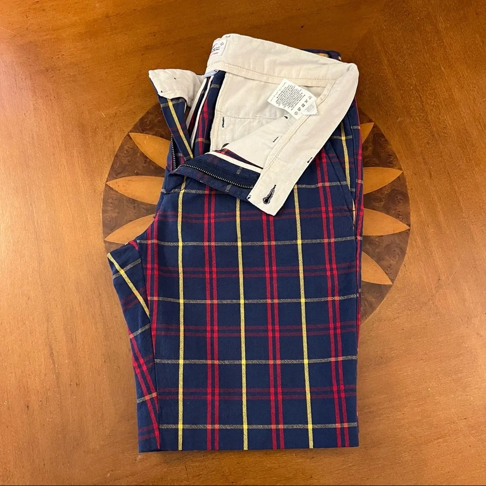 Gant Rugger 9” Plaid Cotton‎ Shorts Blue/Red/Yellow Like New